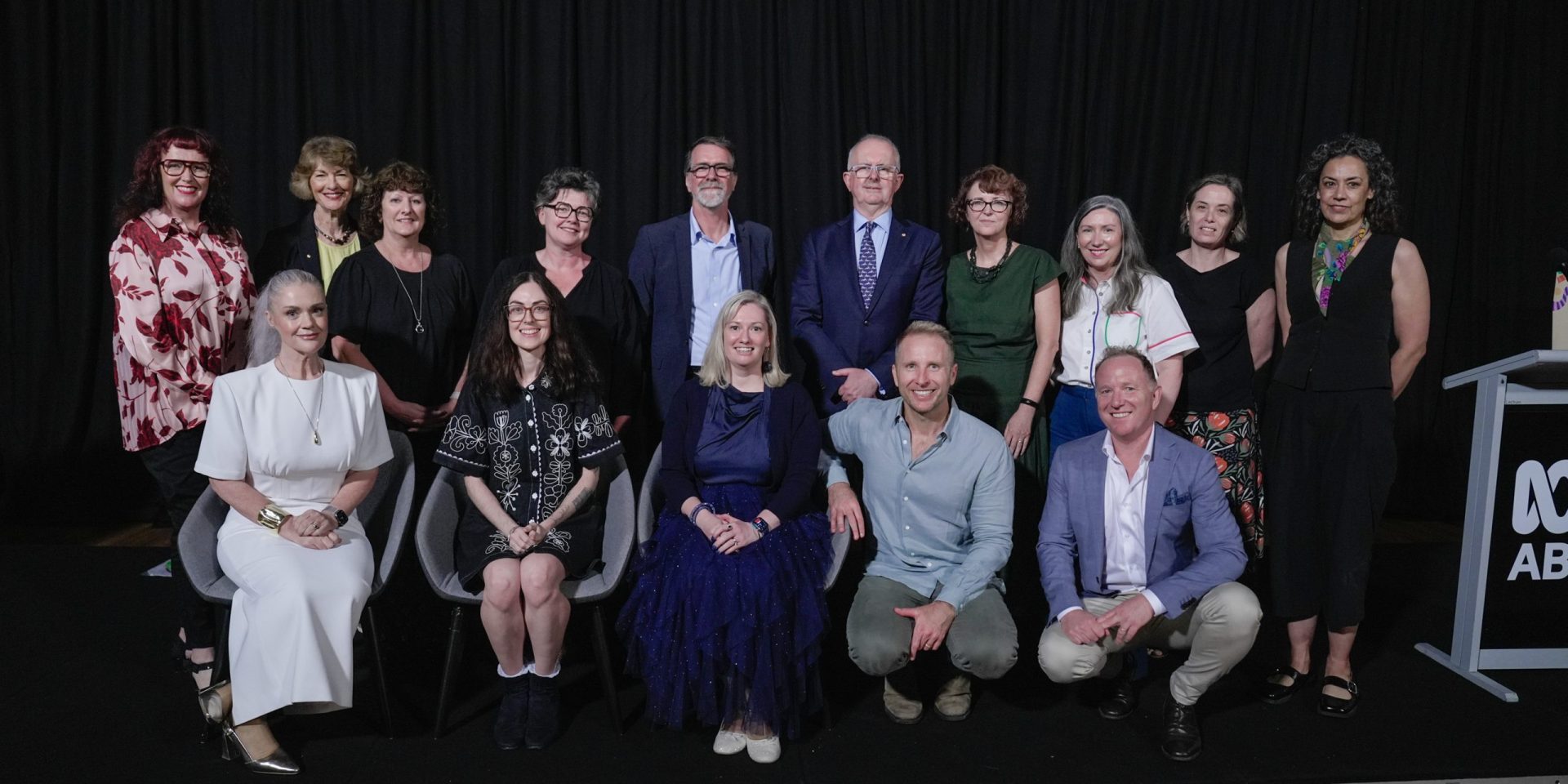 Media Literacy Summit special guests and panellists gather on stage